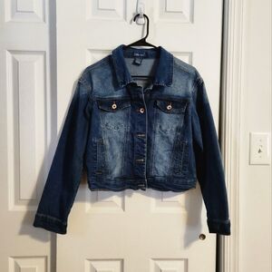 Lark+grey Women's Classic Casual Button-up Denim Jacket